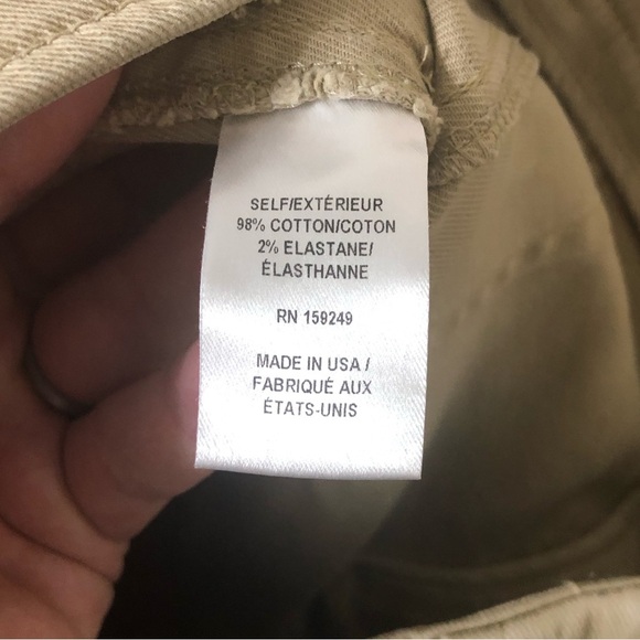 TWP Coop Wide Leg Pant with Cargo Pockets in Cotton Twill Khaki Tan - Size 6 - Picture 7 of 9